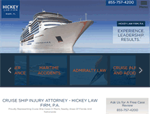Tablet Screenshot of cruiseshiplawyer.com